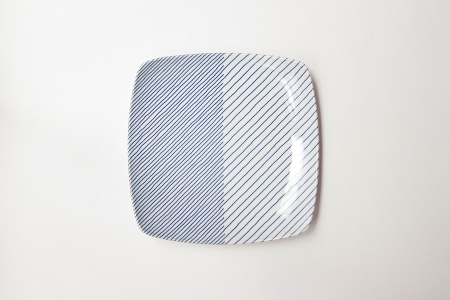 白山陶器-疊線 反角多用皿