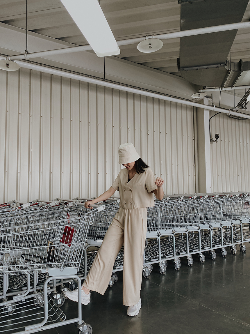 西裝短袖套裝*3色