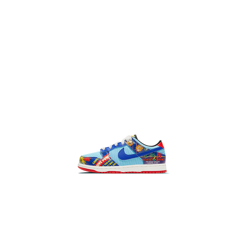 NIKE DUNK LOW RETRO "Firecracker" "CNY" 藍紅 鞭炮 刮刮樂 牛年 三層鞋面 小童鞋 DD8480-446 [台灣現貨]