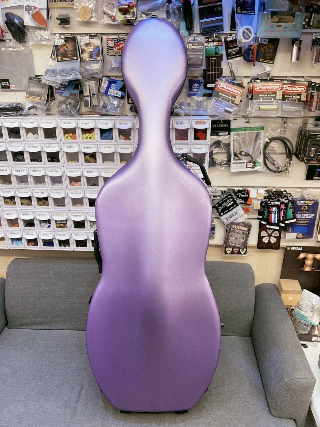 複合碳纖維大提琴盒 粉紫色款