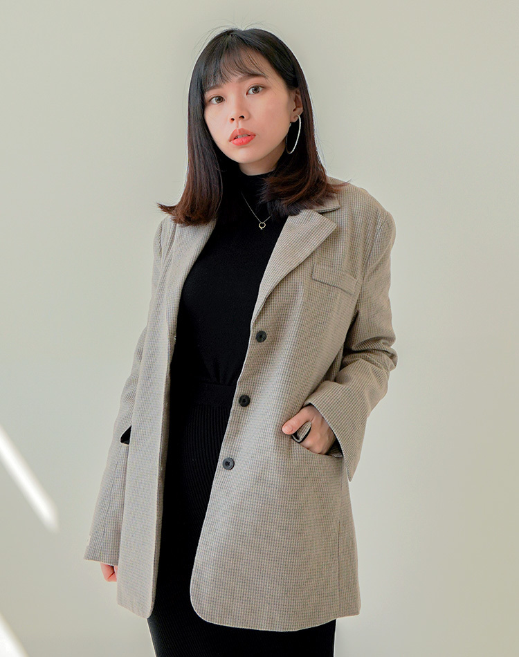 INN OUT格紋西外 - 淺色