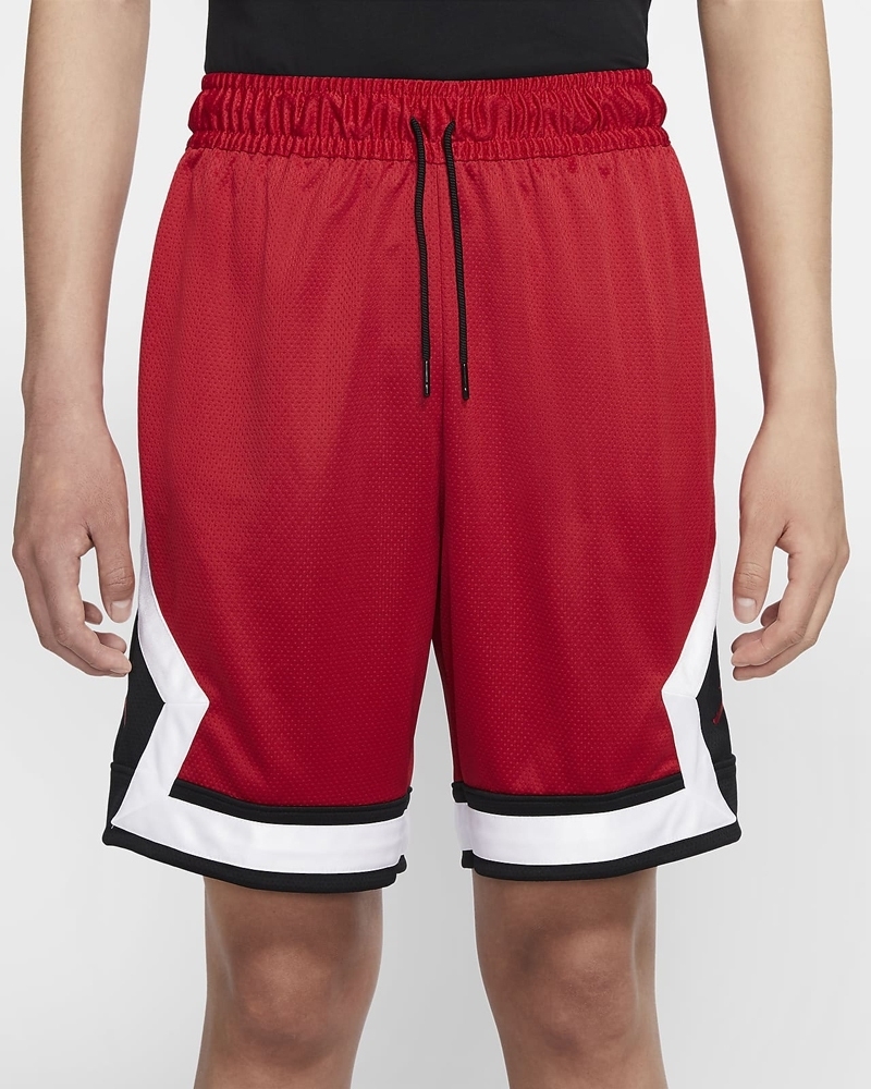 NIKE 運動褲 短褲 JORDAN 紅 白黑 側邊LOGO 休閒 男 CV6023-687 [EW]