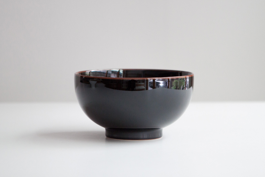 白山陶器-6寸深麵丼 天目