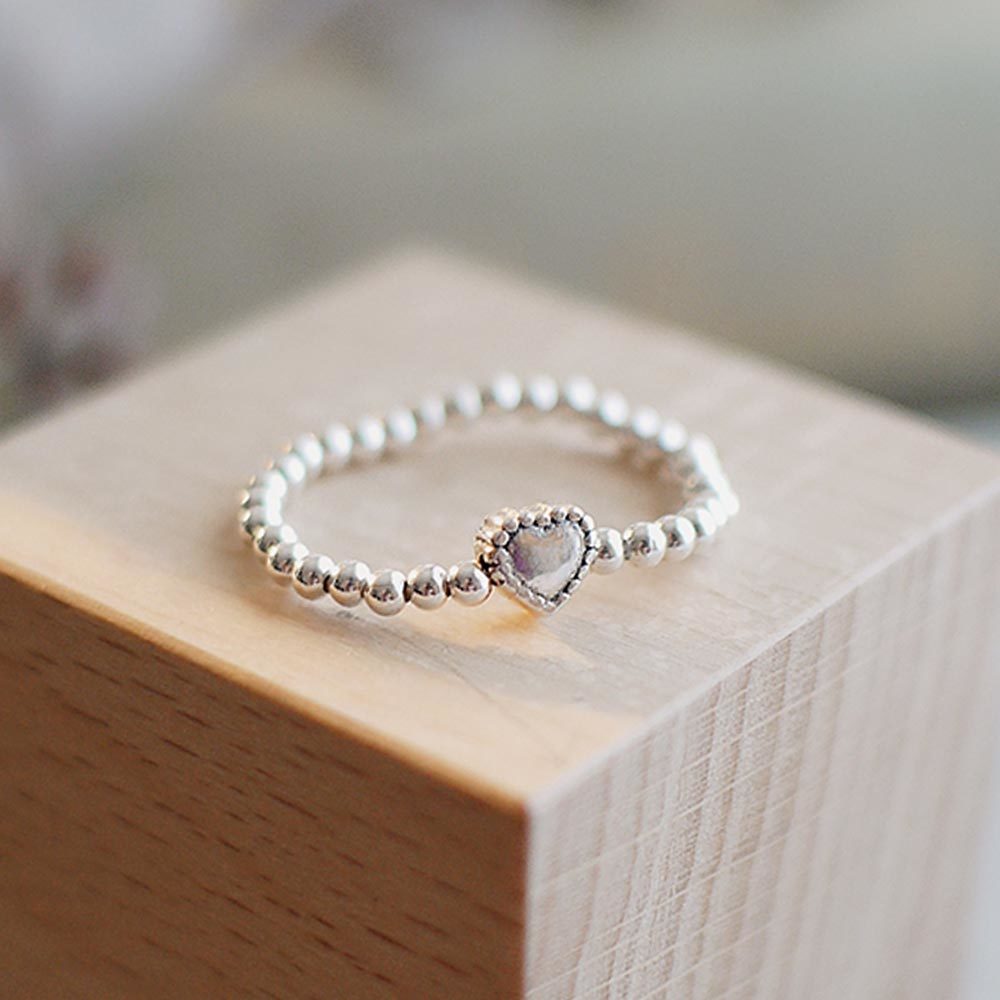 一見傾心純銀串珠戒指/SR946