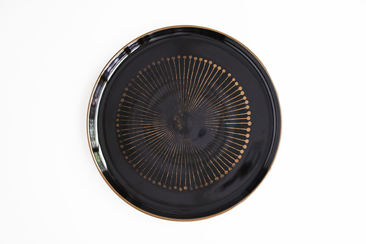 白山陶器-花天目 10號平皿