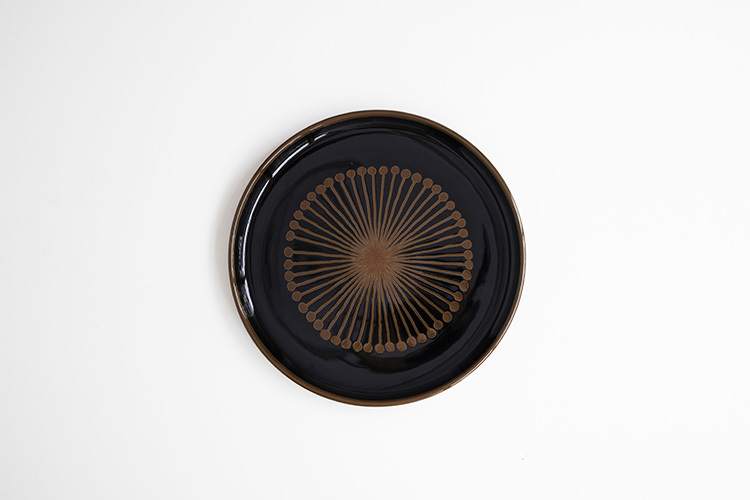 白山陶器-花天目 6號平皿