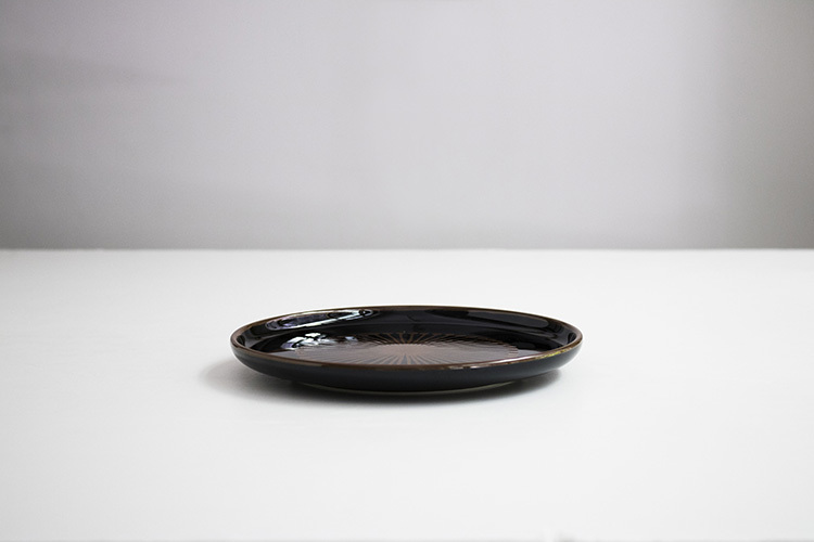 白山陶器-花天目 5號平皿