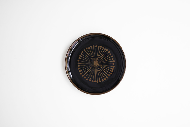 白山陶器-花天目 5號平皿