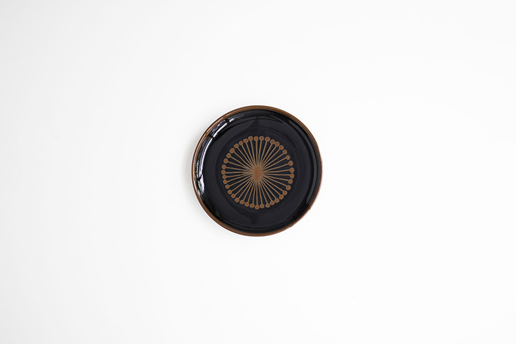 白山陶器-花天目 4號平皿