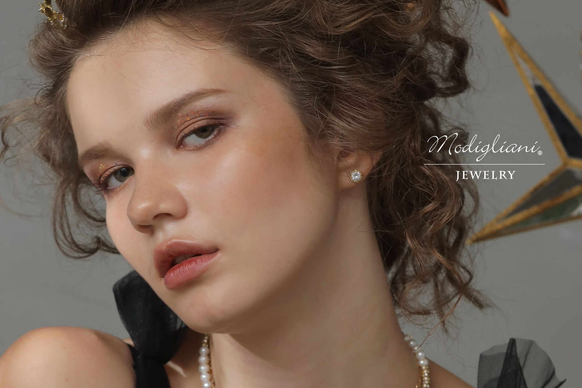 黃銅飾品, 耳環, 飾品, 黃銅, 鋯石, 18K金,氣質,小巧,貼式耳環