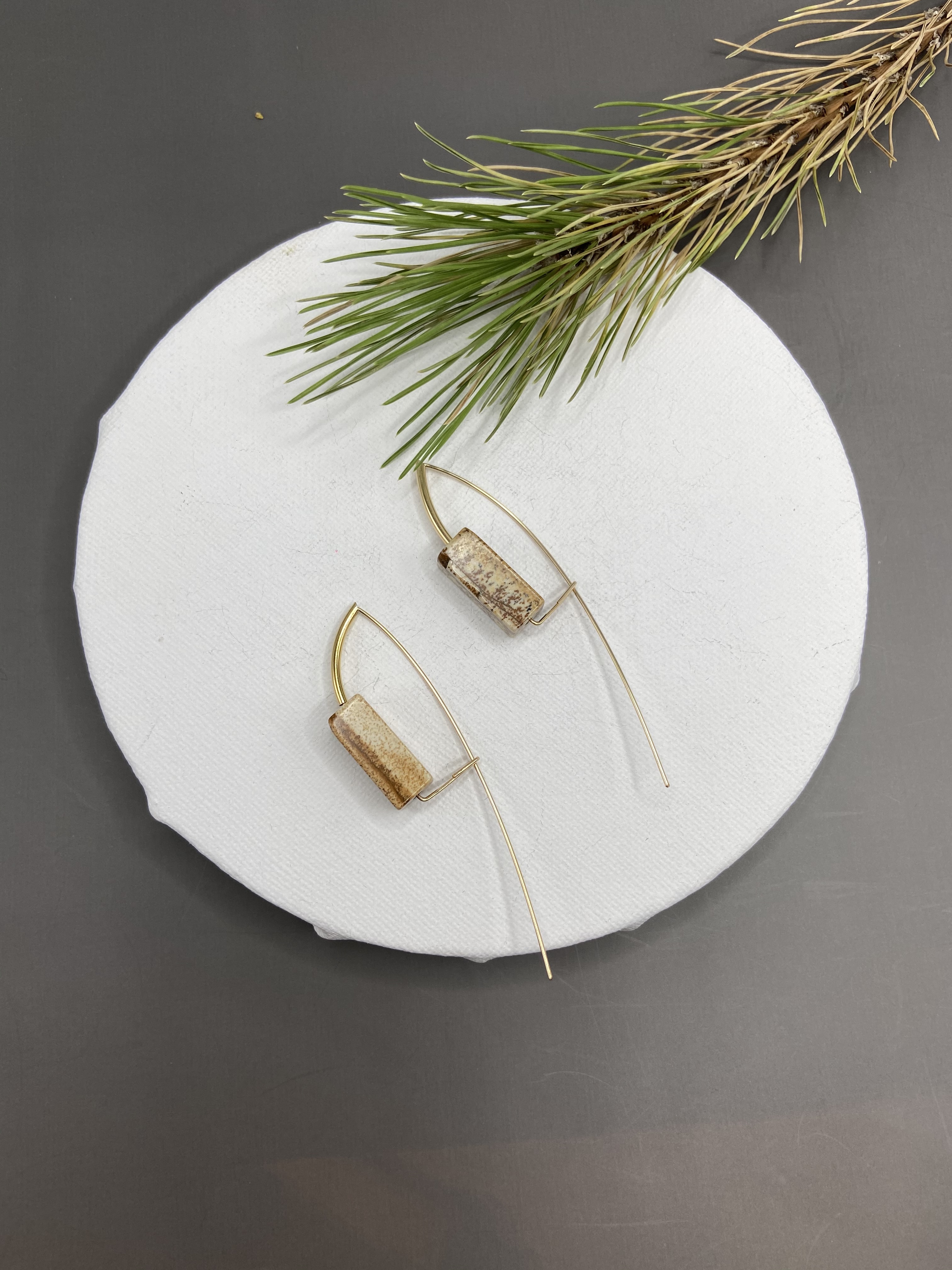 COLE COOL型格天然圖畫石14kgf種子系列耳環