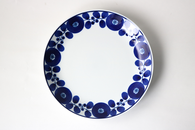 白山陶器-花開．花圈盤 L