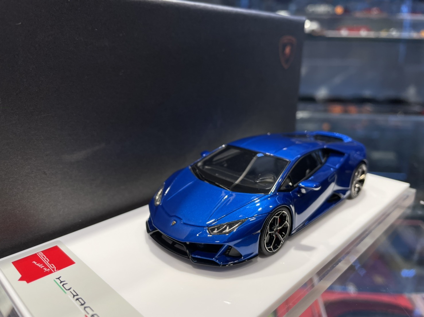 MakeUp EM518B Lamborghini Huracan EVO 2019 藍色 1/43