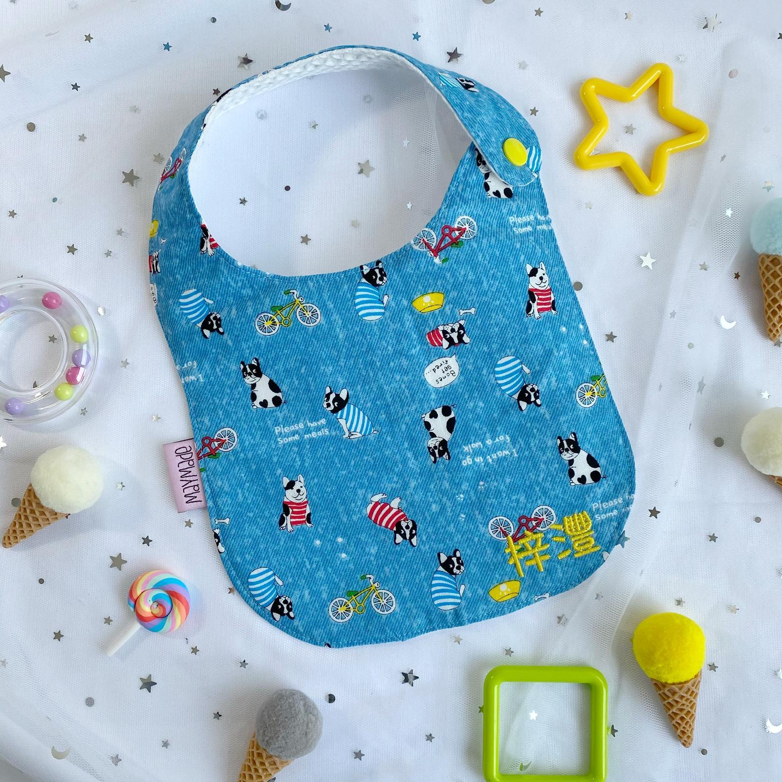 法鬥圖案口水肩