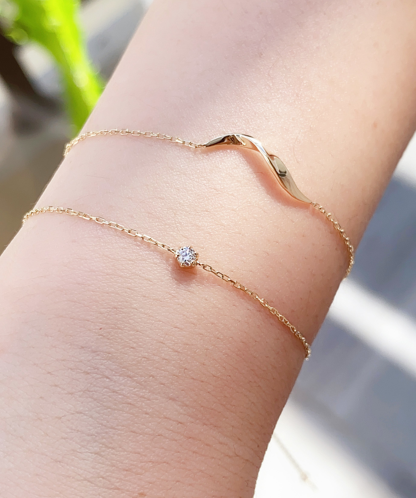 0.05ct六爪單鑽手鍊