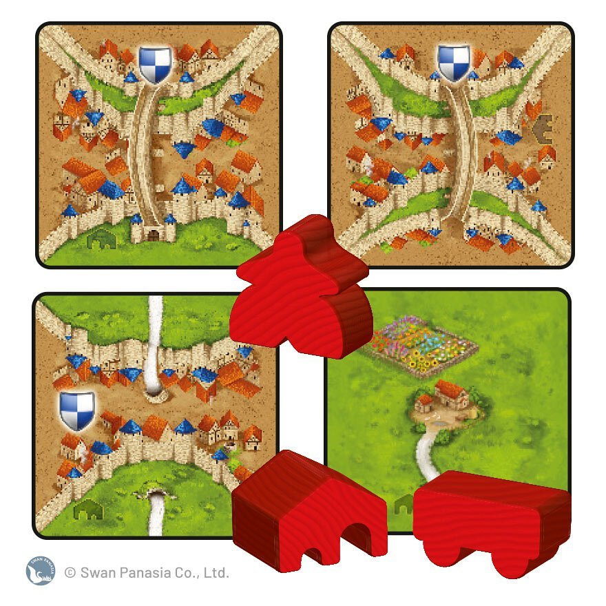 Carcassonne-2.0-abbey-mayor 卡卡頌2.0僧院與市長