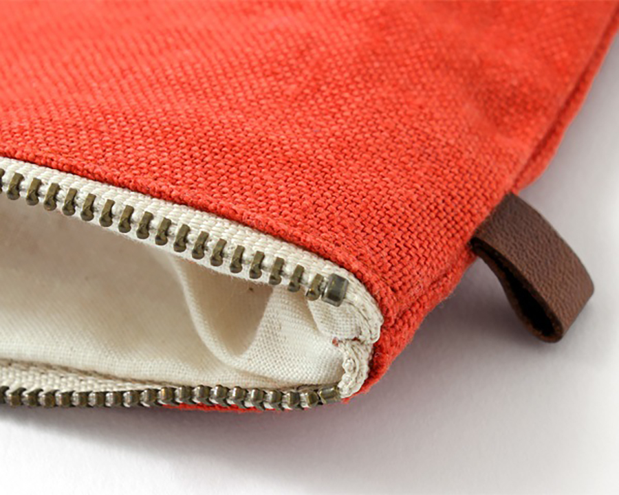 中川政七- 鹿家族(幼鹿)麻質收納包 小 紅