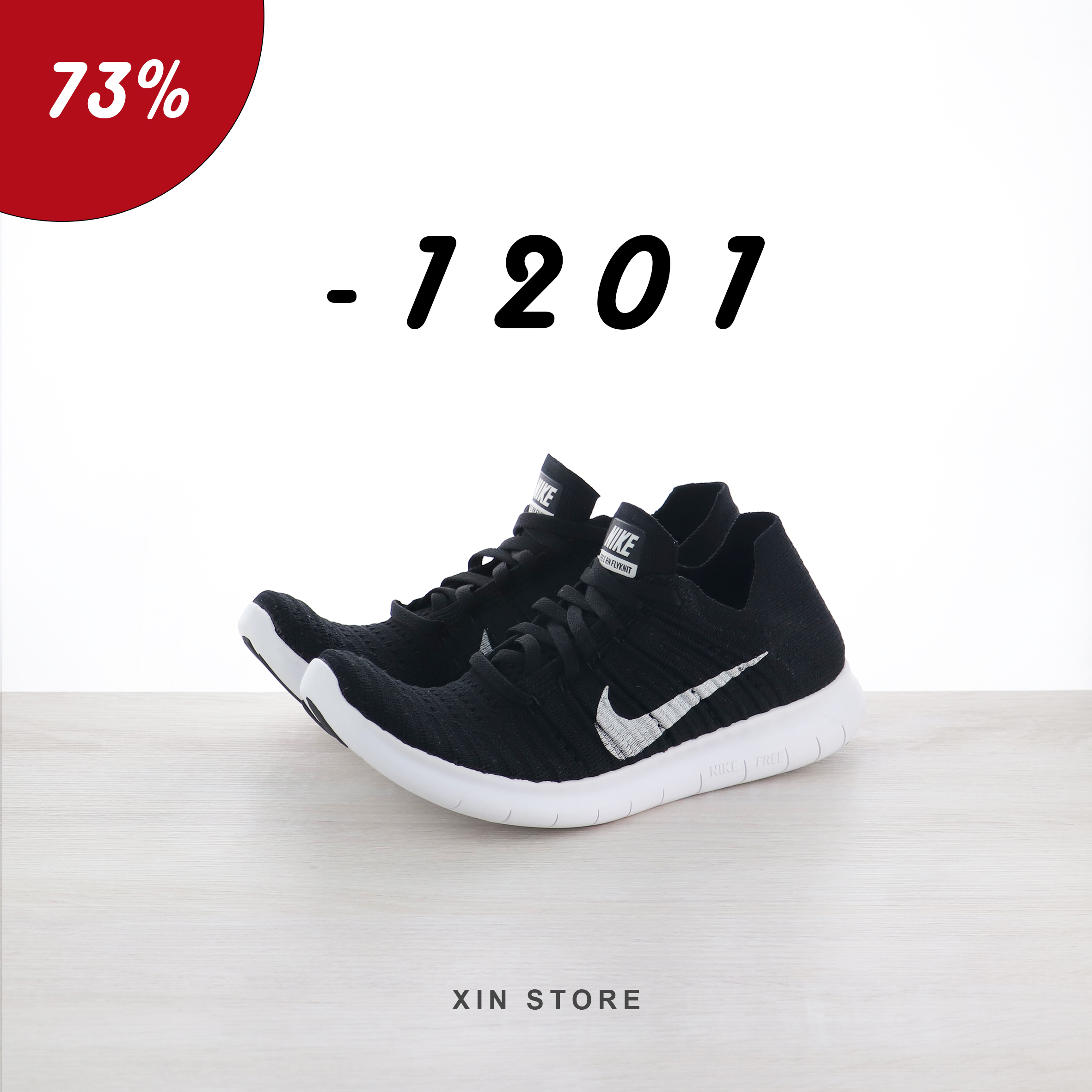 【現貨】Nike Free RN Flyknit Run 5.0 黑白 831070-001