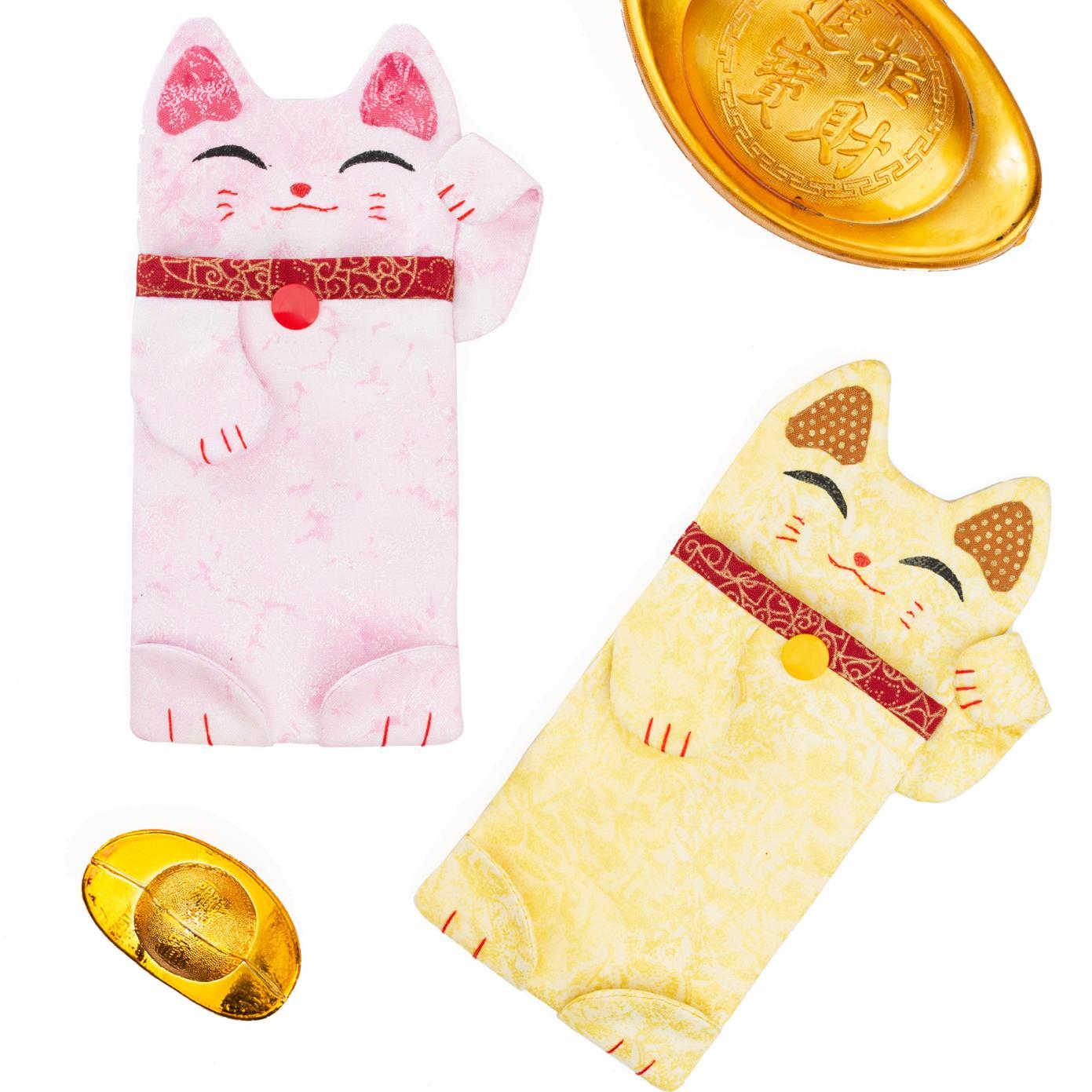 販售原尺寸【紙型】(貓咪造型紅包袋)