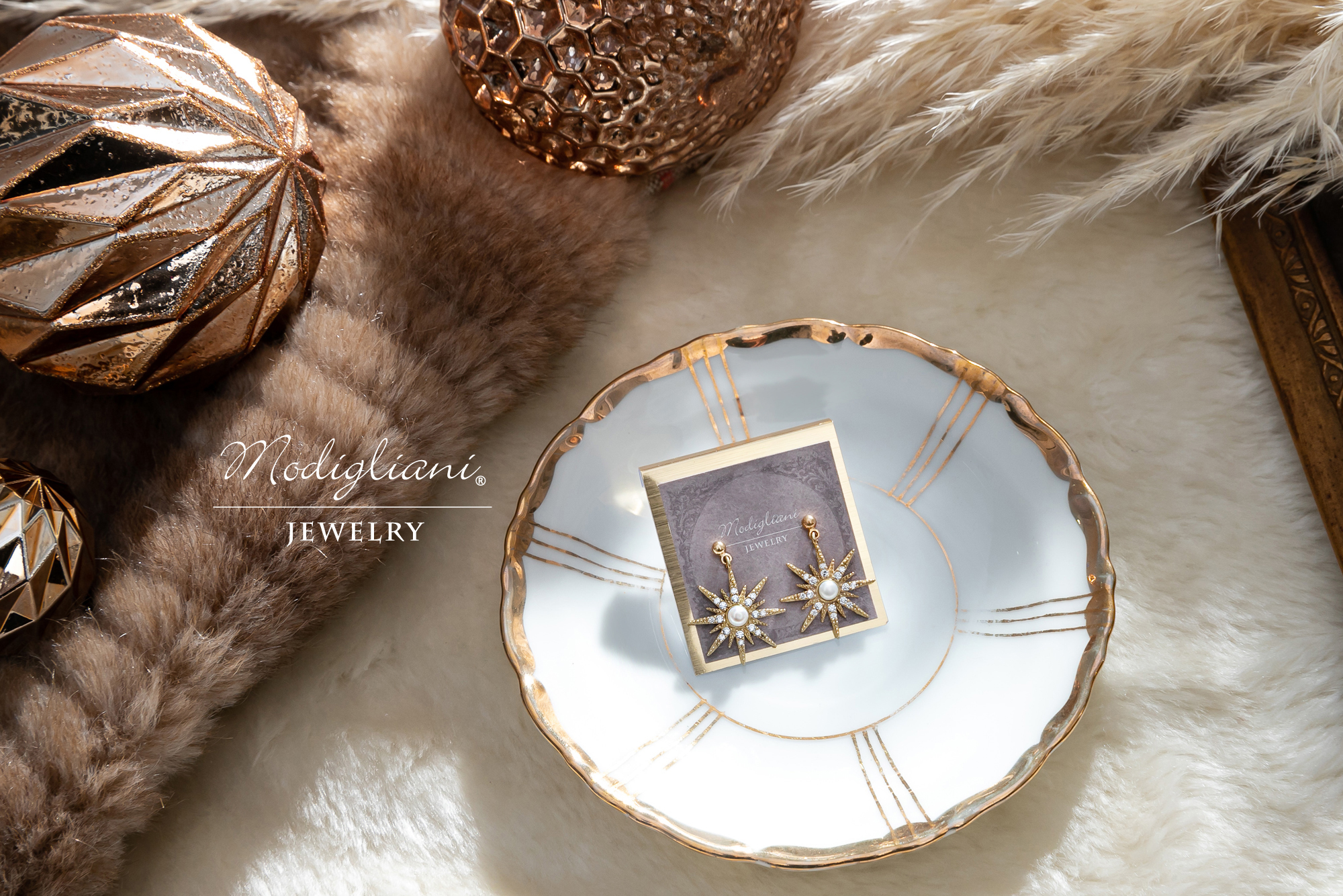 黃銅飾品,黃銅,星星,天然珍珠,搶眼,耳環,垂墜式耳環,鋯石