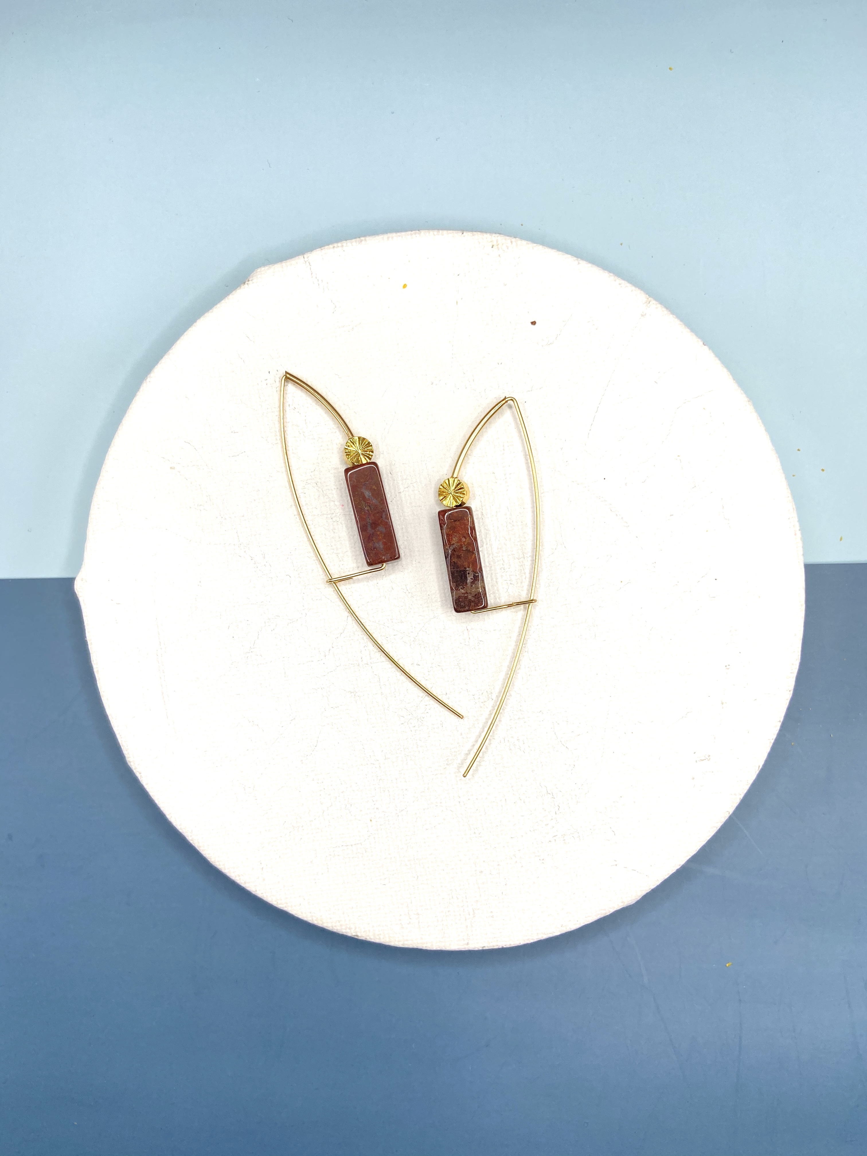 COLE COOL型格天然花松石14kgf種子系列耳環