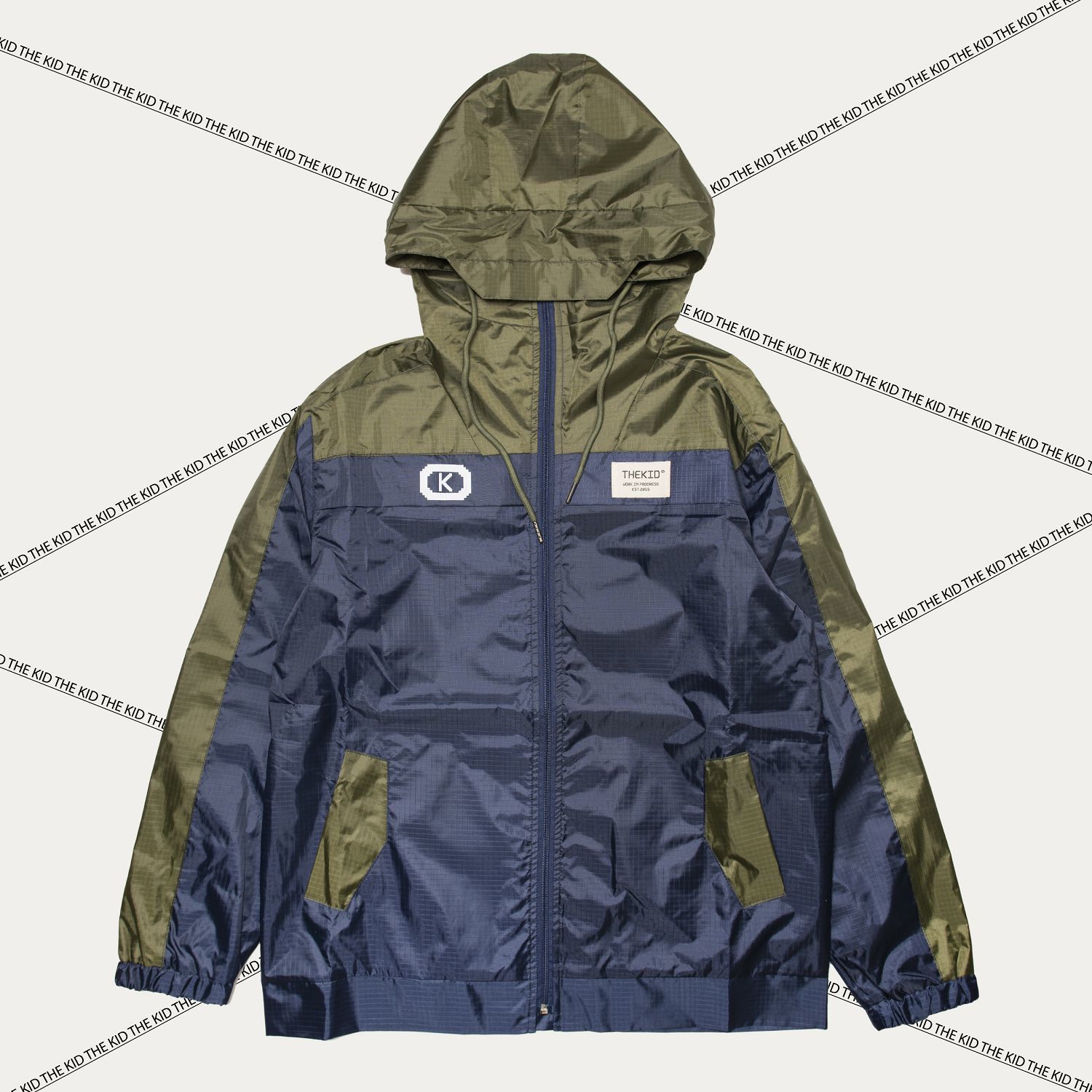 KID ® 防風雙色拼接外套