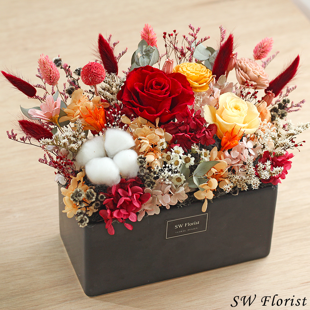 |富麗堂皇-工業風-永生花盆栽-開幕祝賀禮-家中布置-大型|