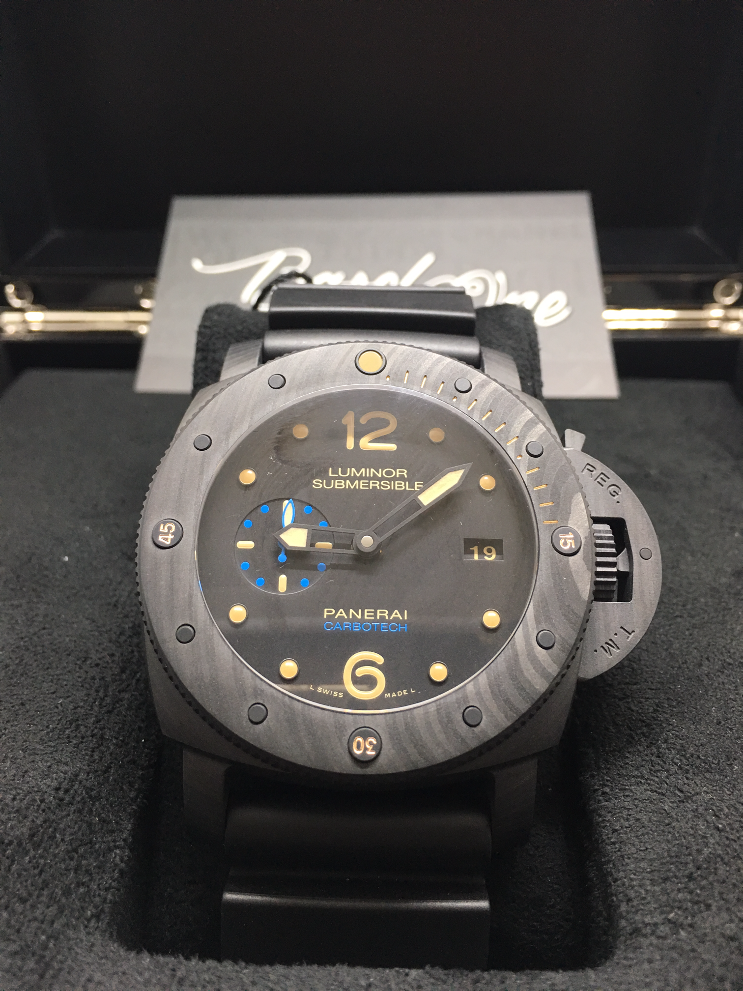 Luminor panerai sale submersible carbotech