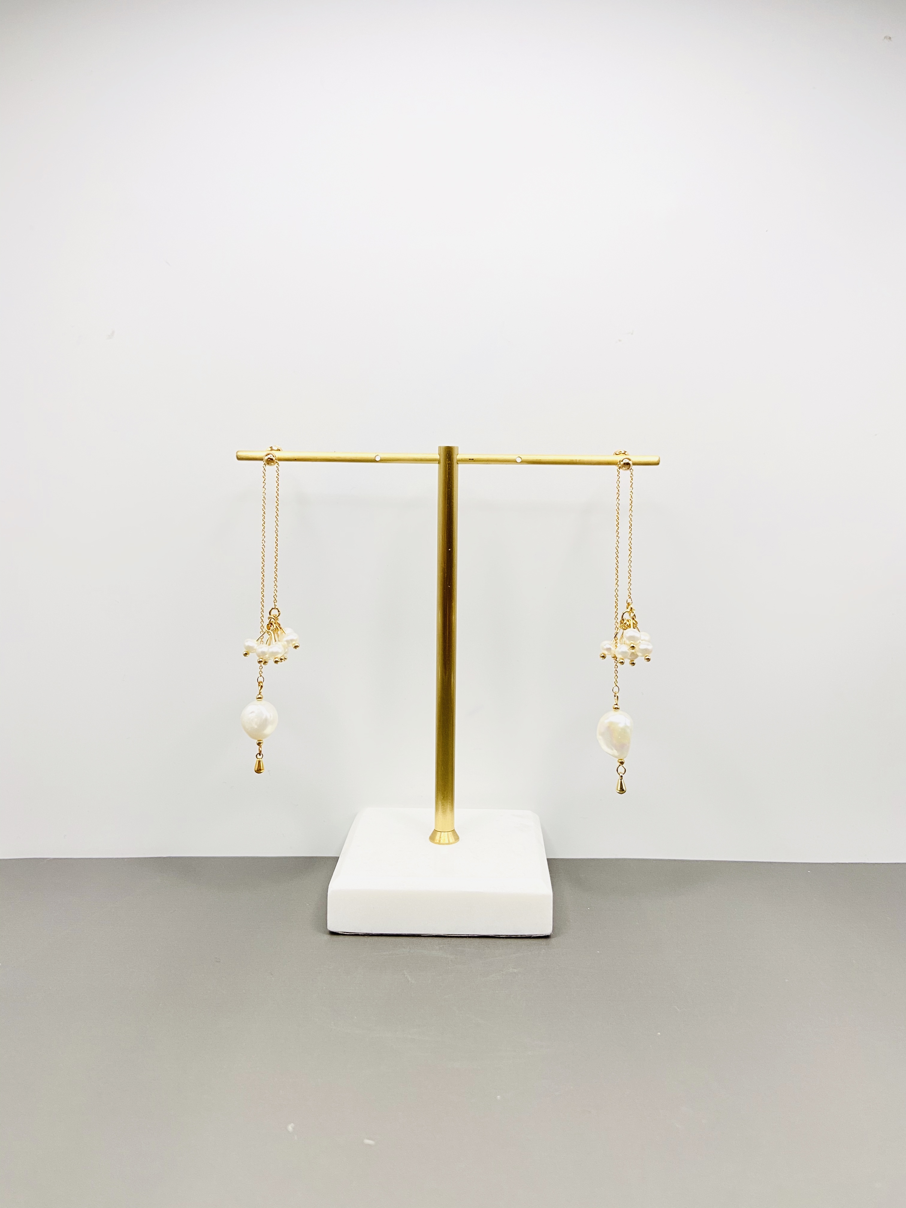 COLE COOL高氣質淡水珍珠可調長度耳環耳夾