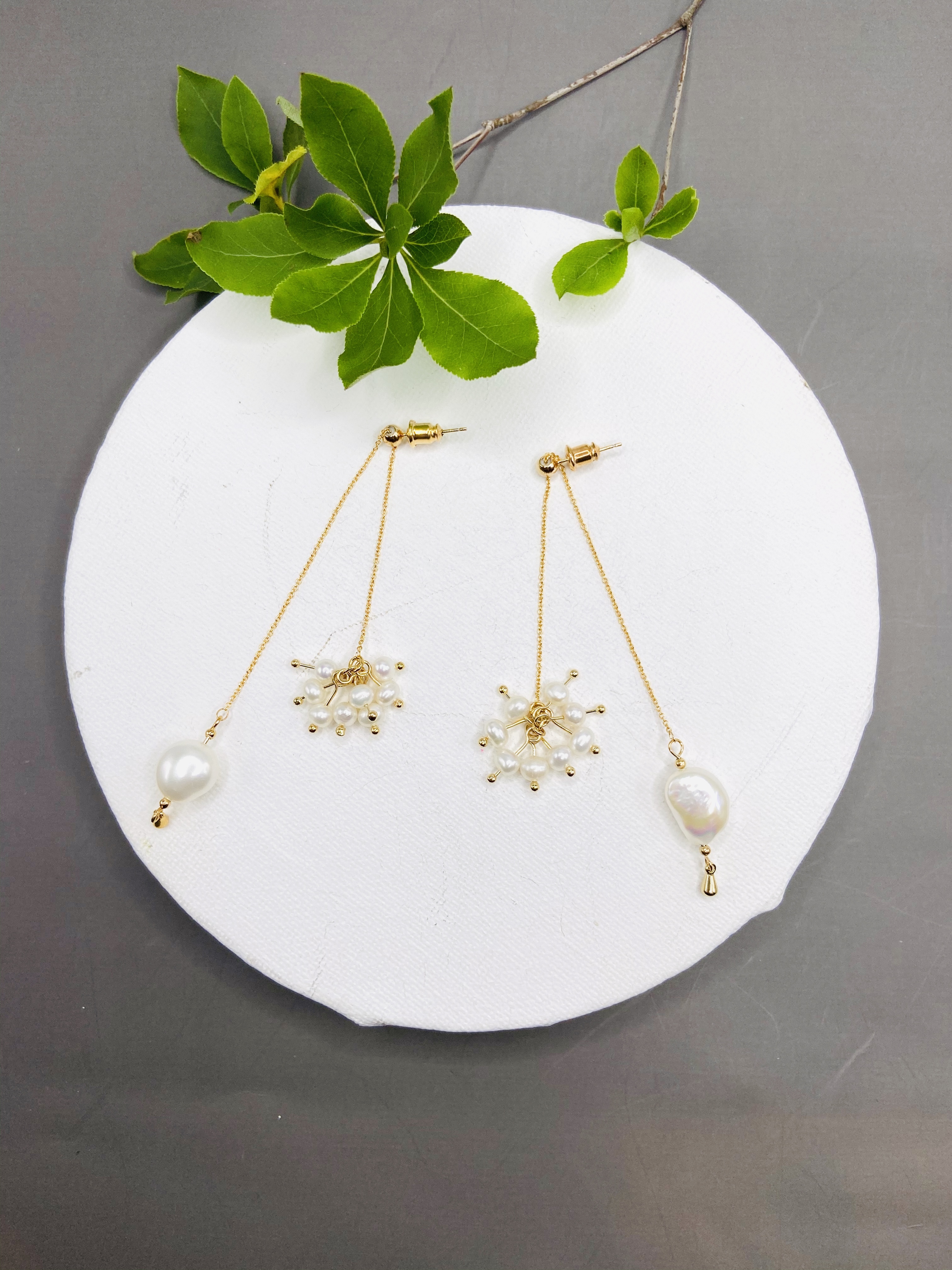 COLE COOL高氣質淡水珍珠可調長度耳環耳夾