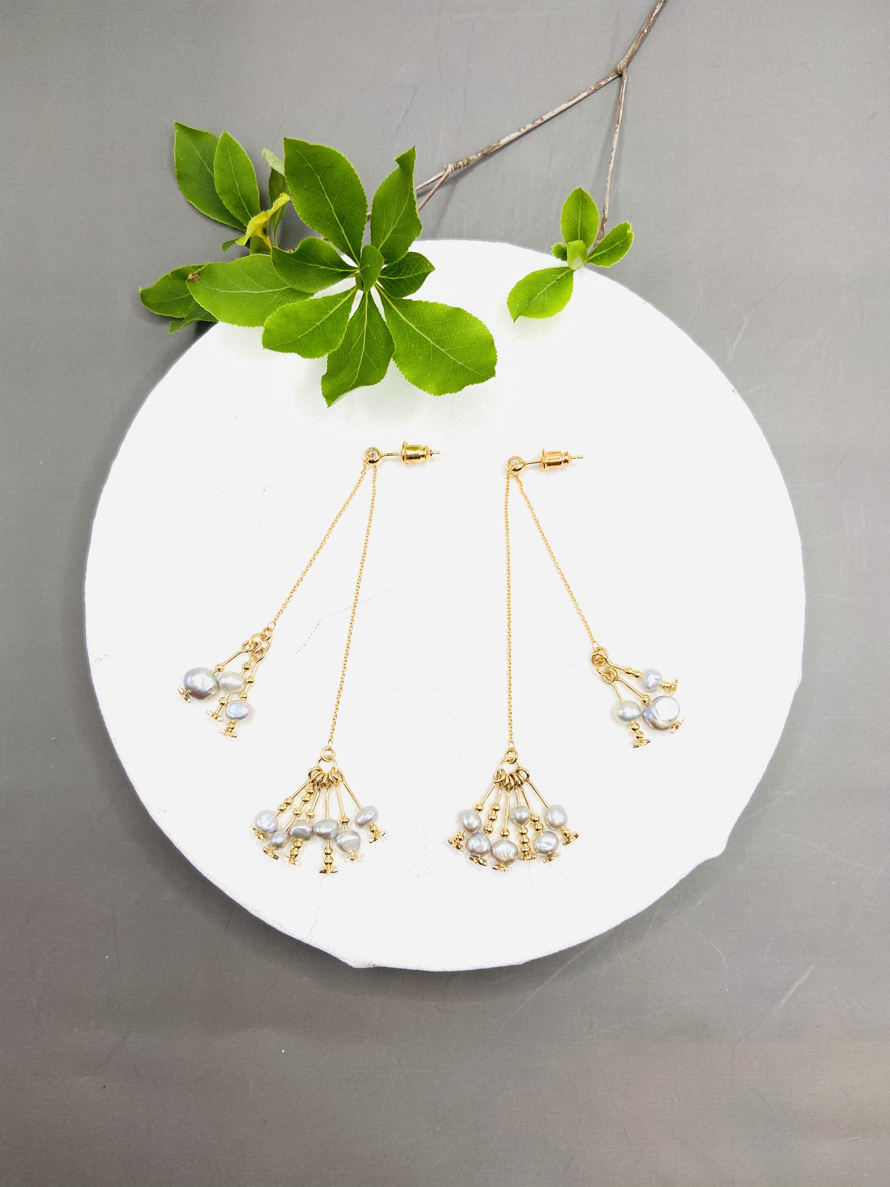 COLE COOL高氣質淡水珍珠可調長度耳環耳夾