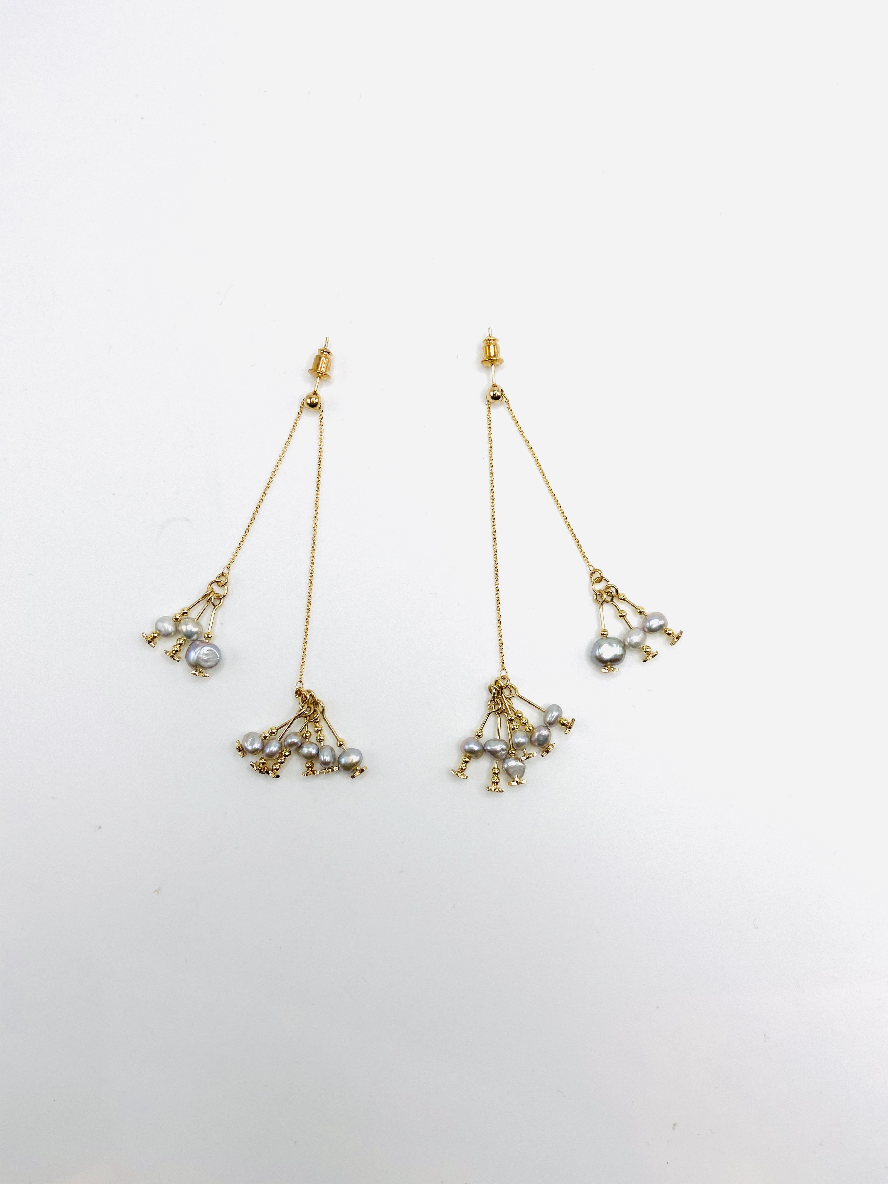 COLE COOL高氣質淡水珍珠可調長度耳環耳夾