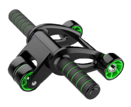 Gym Factory 一秒折疊四輪健腹輪 | 無噪音家用健腹輪 | 可輕鬆拆卸把手