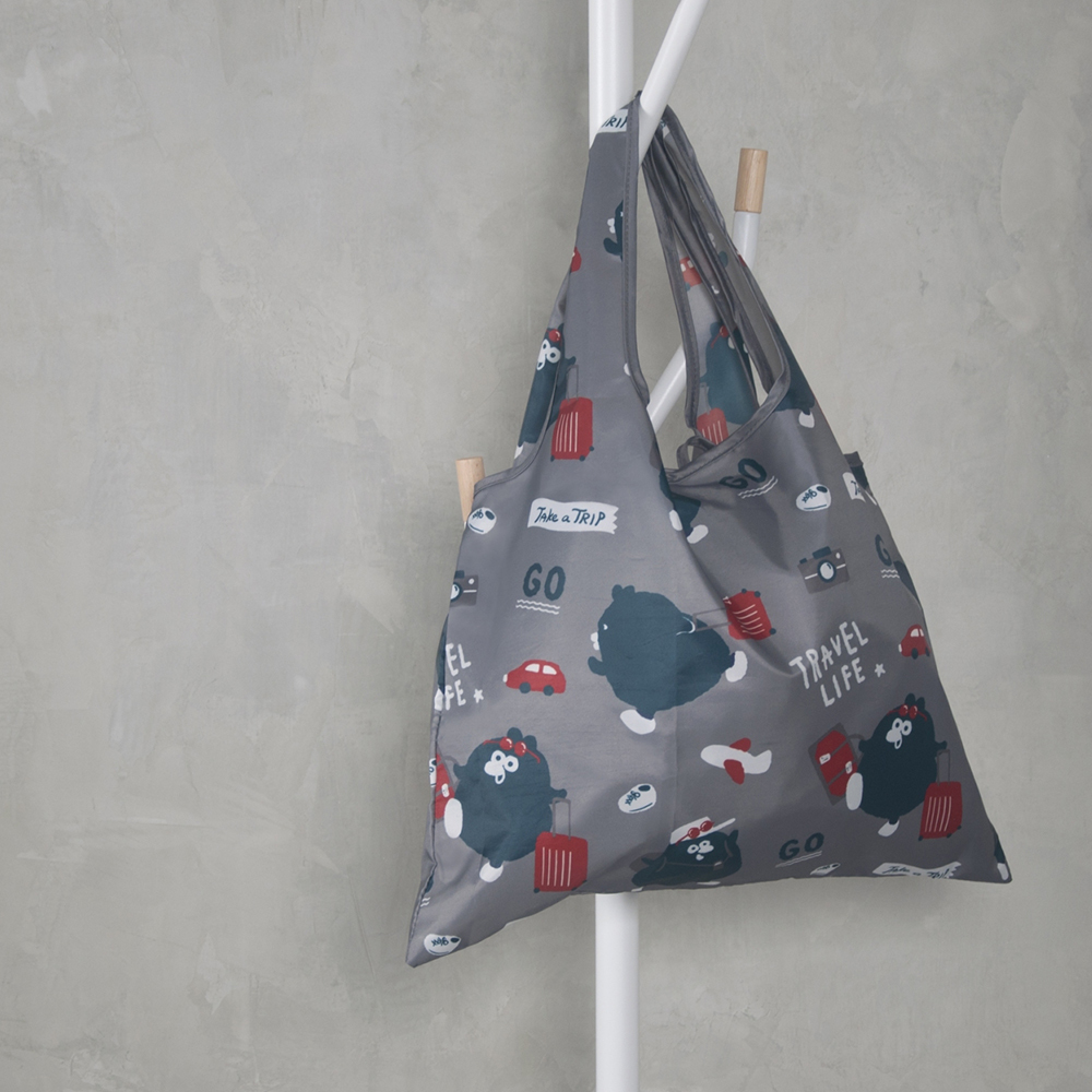 奧樂雞旅行趣收納購物袋