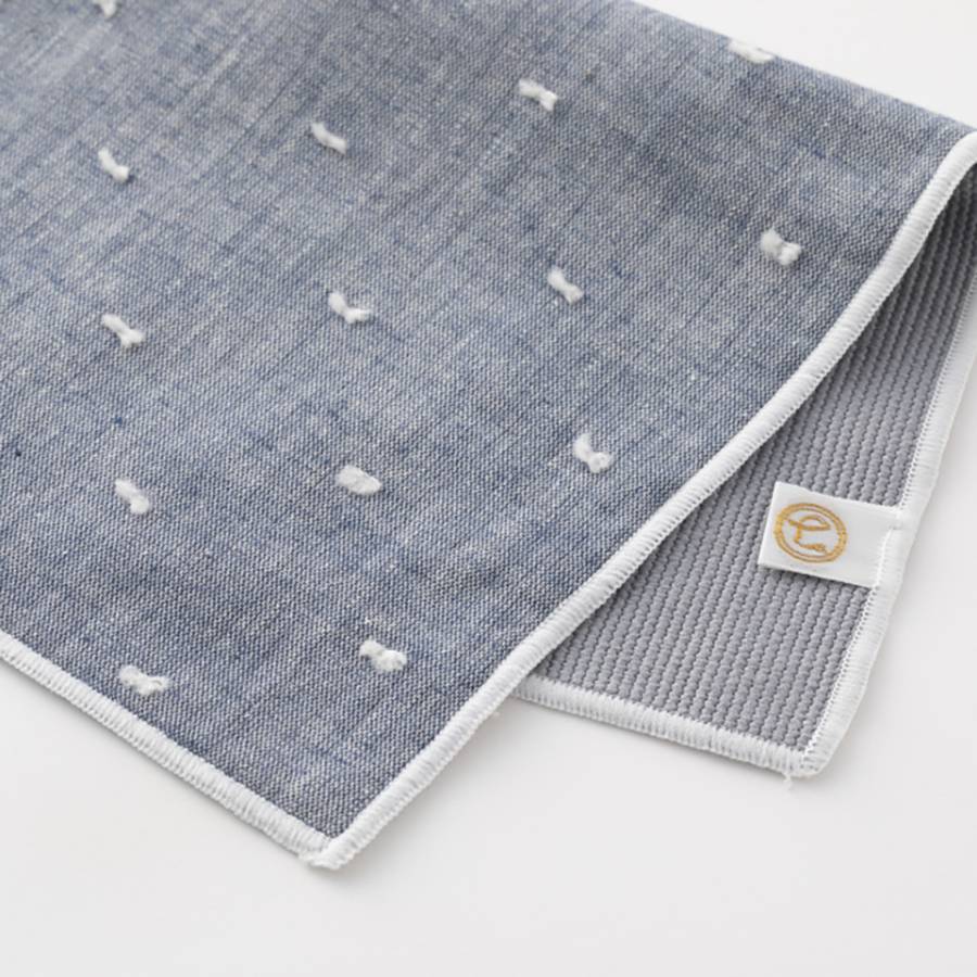 中川政七-眼鏡布手帕  柄紺