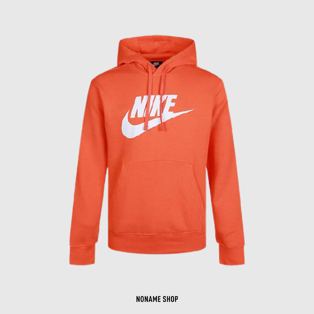 🎄聖誕限定優惠🎄 NIKE 經典 字勾 基本款 連帽 帽Tee 長袖 橘白