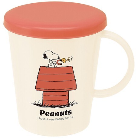 [Skater JAN] - 日本製 連蓋膠杯 Snoopy Peanuts