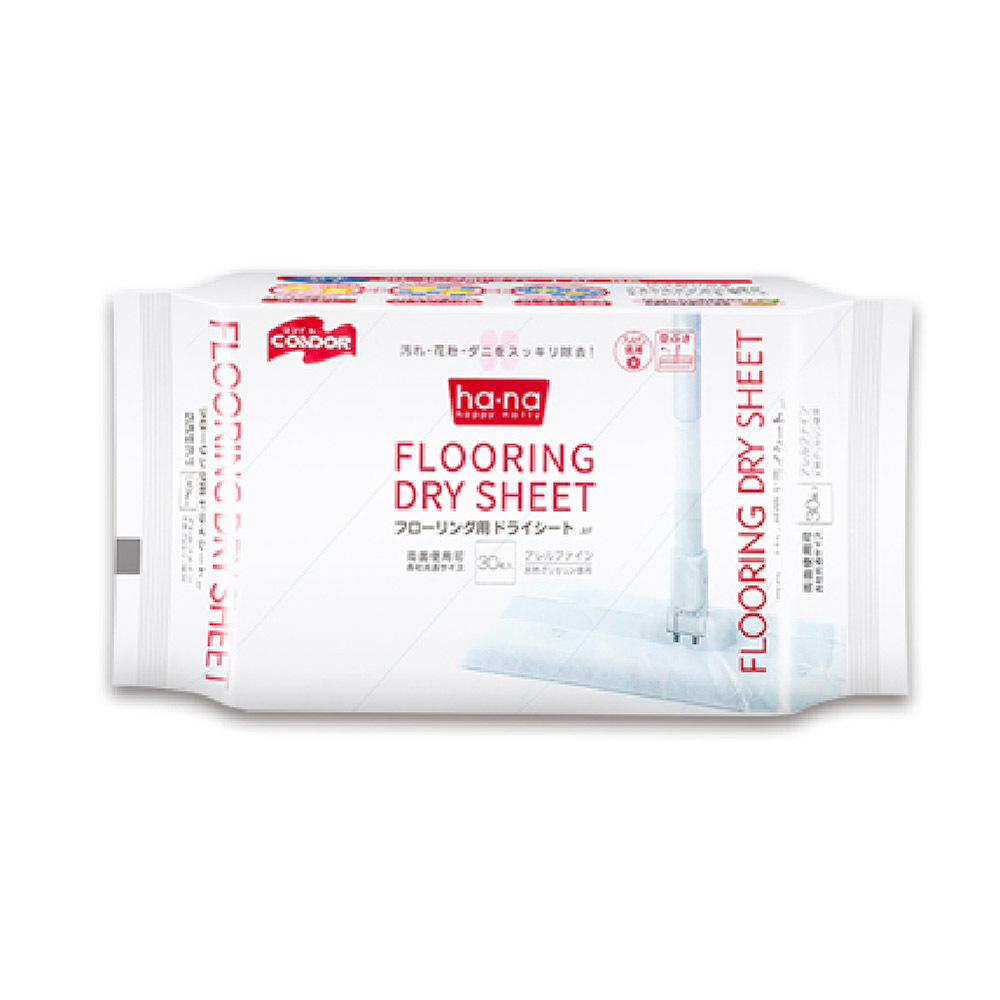 【日本山崎】CONDOR 靜電除塵紙/30入/可配合平板拖把/hana系列