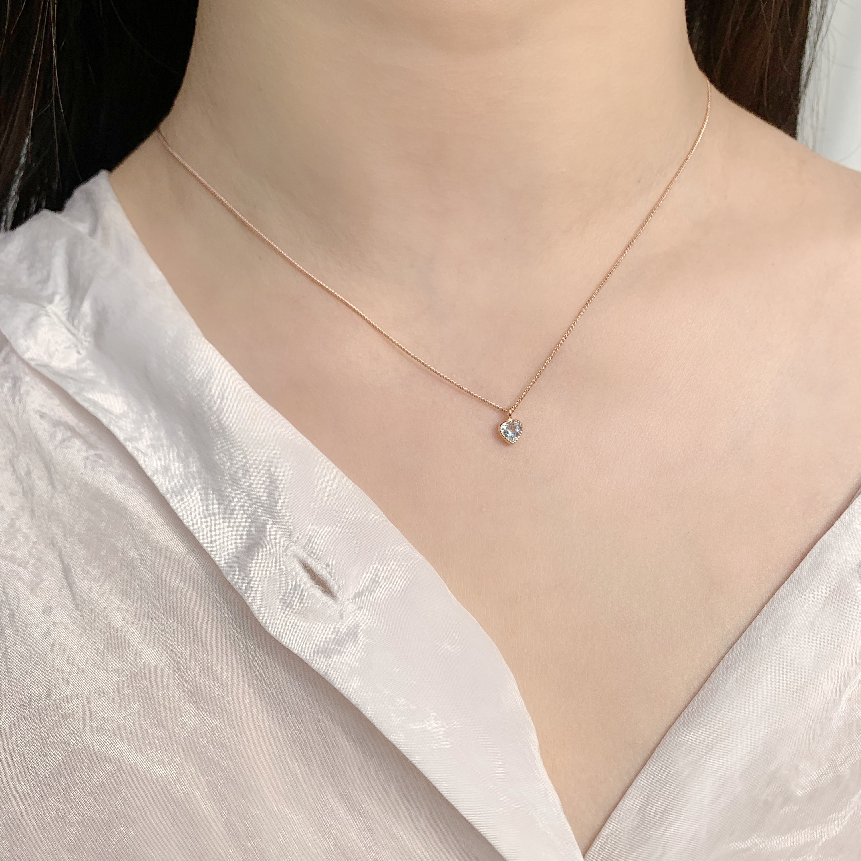 蛋糕Heart托帕石honey項鍊