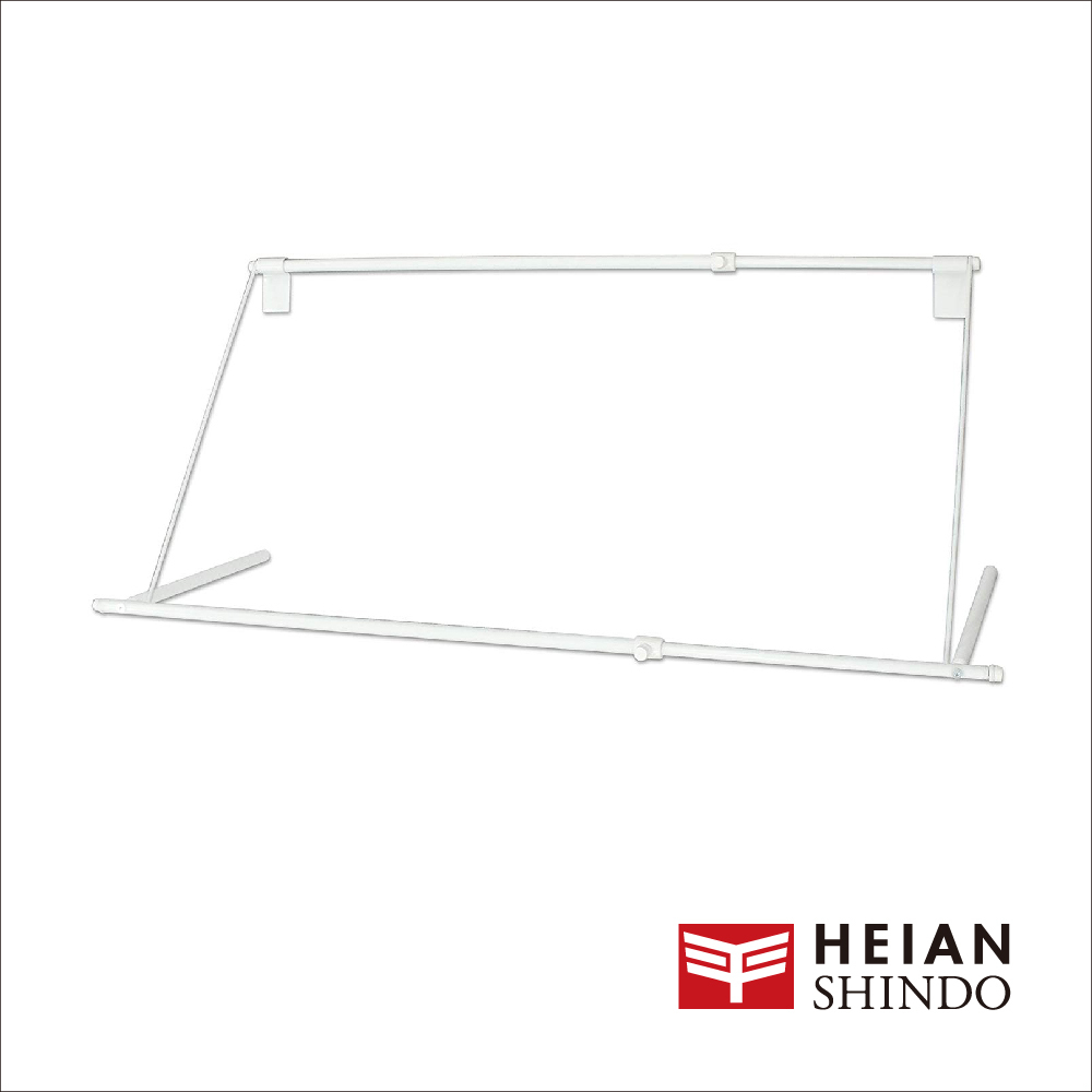 【日本 平安伸銅】可調伸縮免工具收合式空調機專用晾衣架 ACH-2