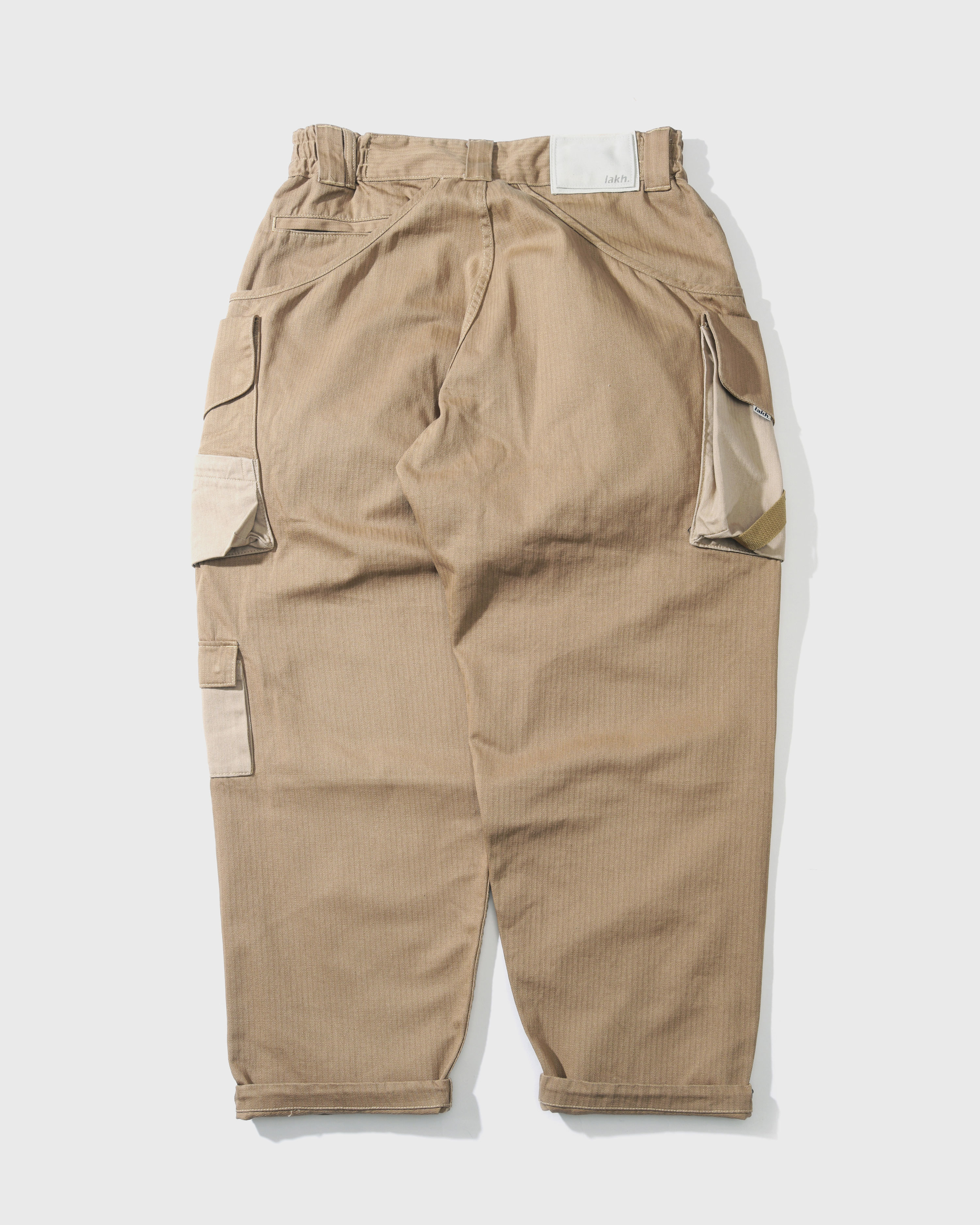 [現貨] LAKH Supply Twelve Pockets Cargo Pants (Herringbone - Khaki)