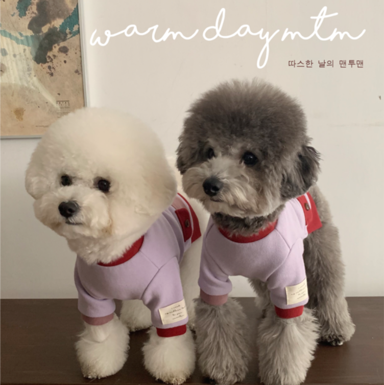 溫暖好日子口袋T-Shirt (紫丁香勃根地)