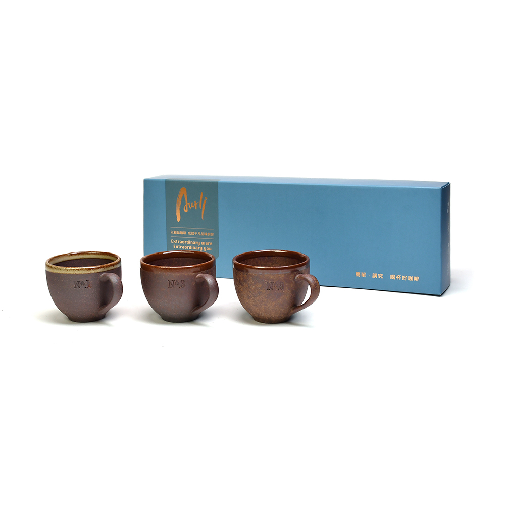Aurli 奧利 │ 老岩泥 135燒 隨心杯3杯組 (數字款)