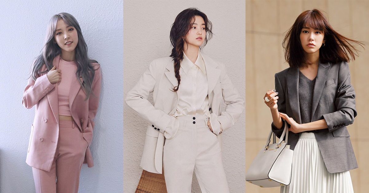 只要一件西裝外套，就可以搭配出多種簡約時尚造型