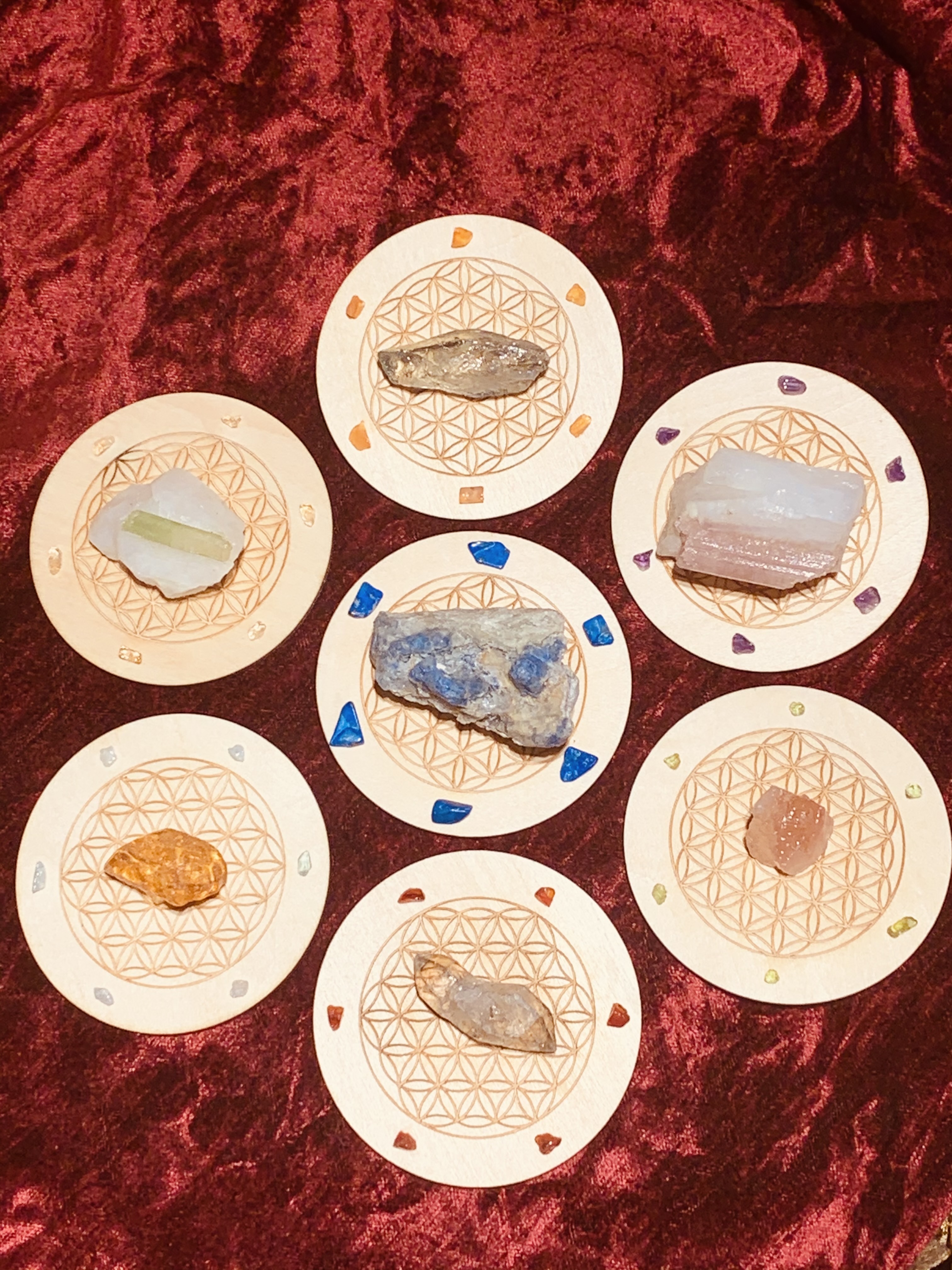 辛丑年水晶風水能量盤