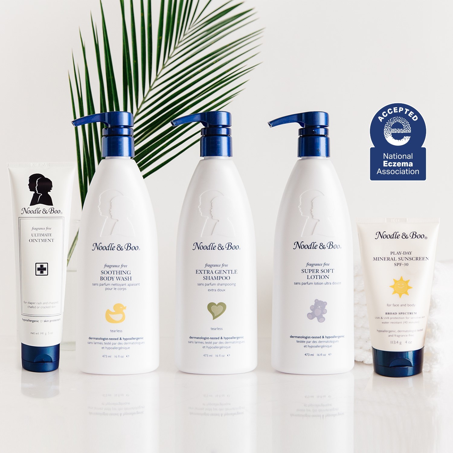 Noodle & Boo 頂級大瓶裝禮盒組 (安心無香-新生兒屁屁防護組)