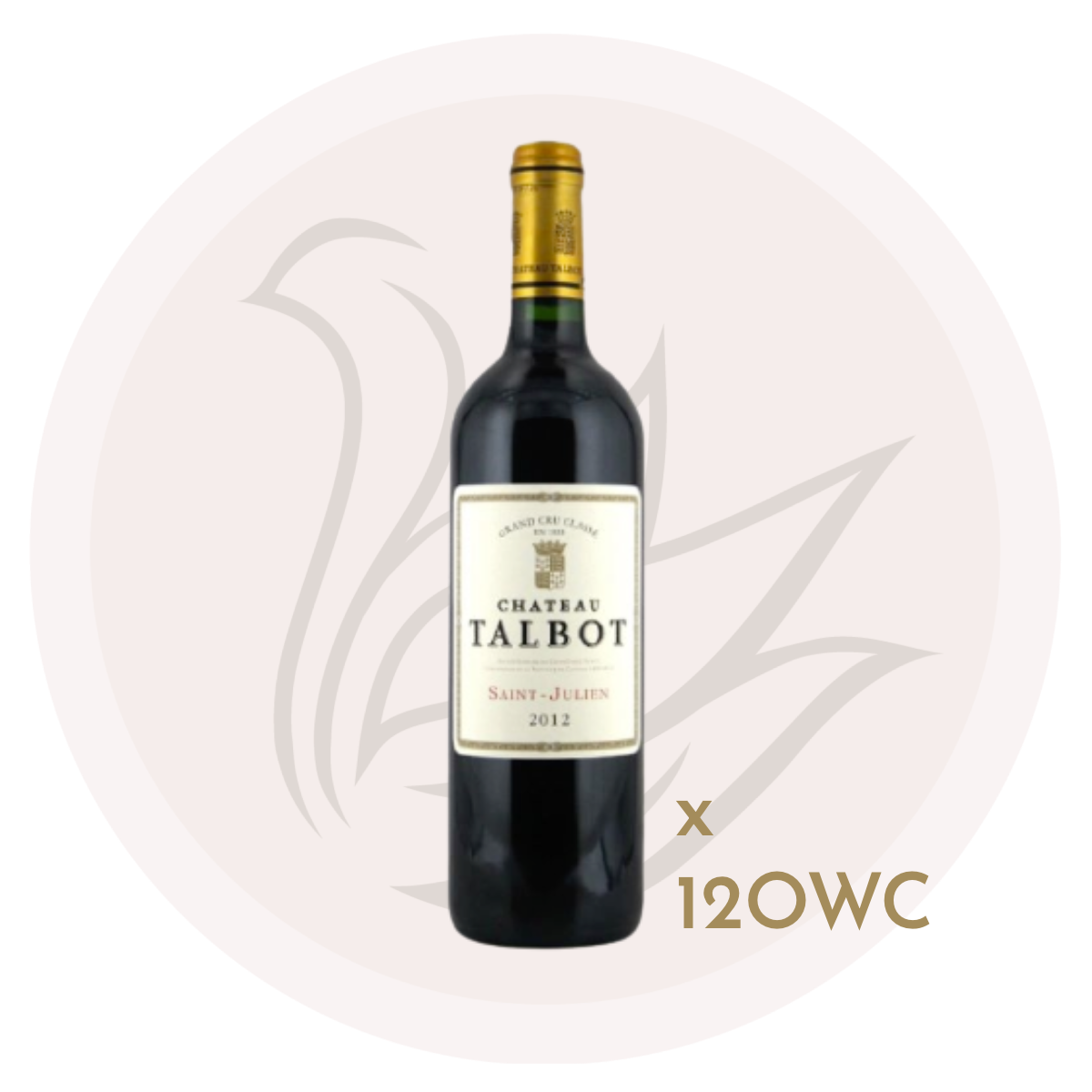 Chateau Talbot 2012 75cl 12支原箱