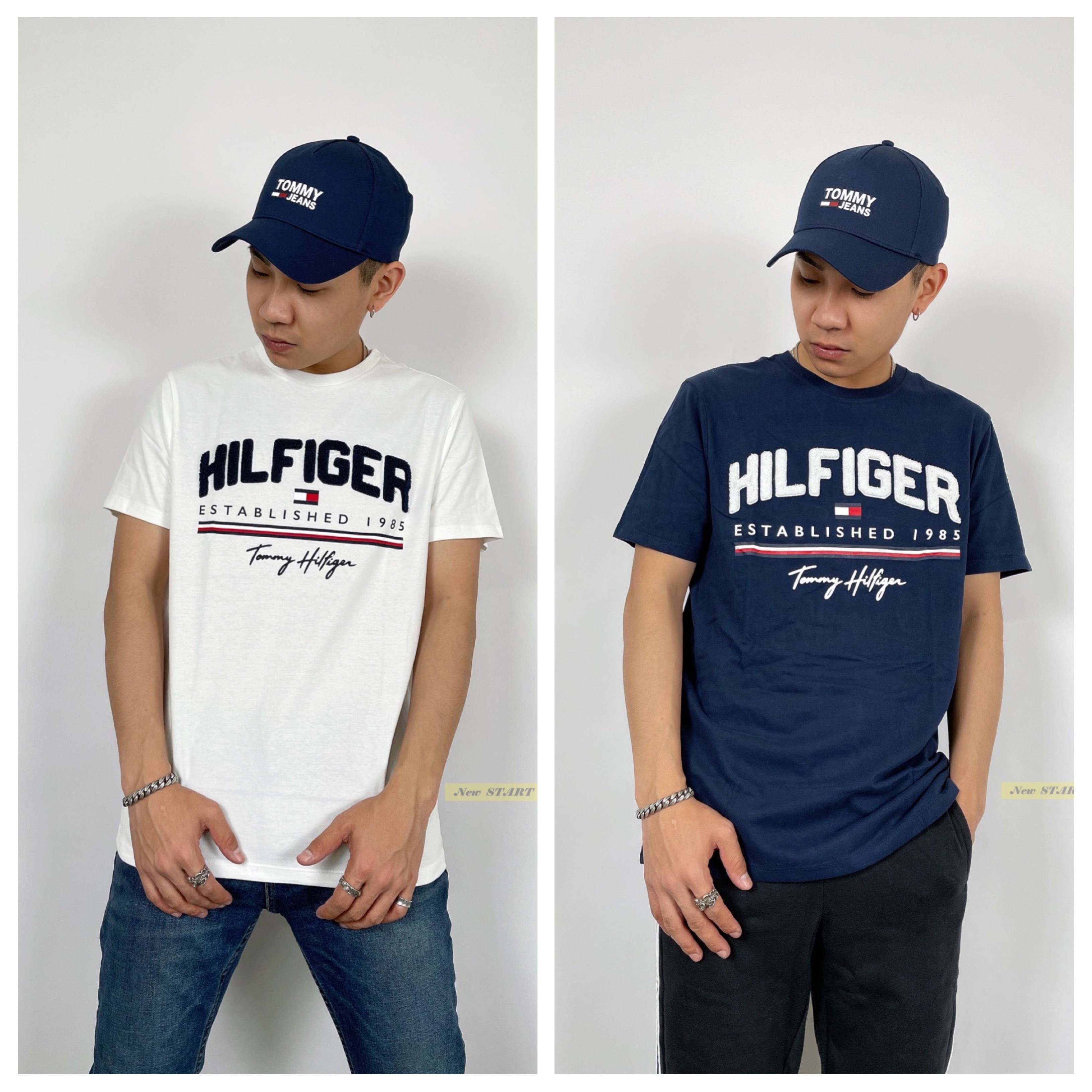 Tommy Hilfiger 絨布大字母Logo 短袖T恤 短T