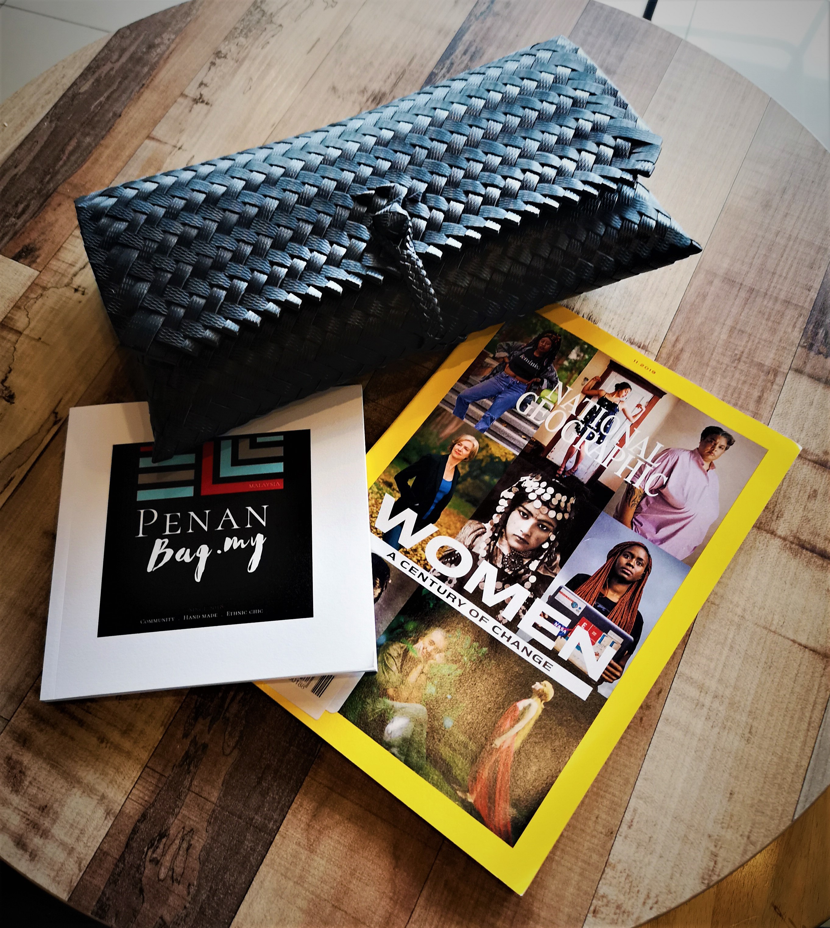 Penan Clutch Rectangular M & L (black)