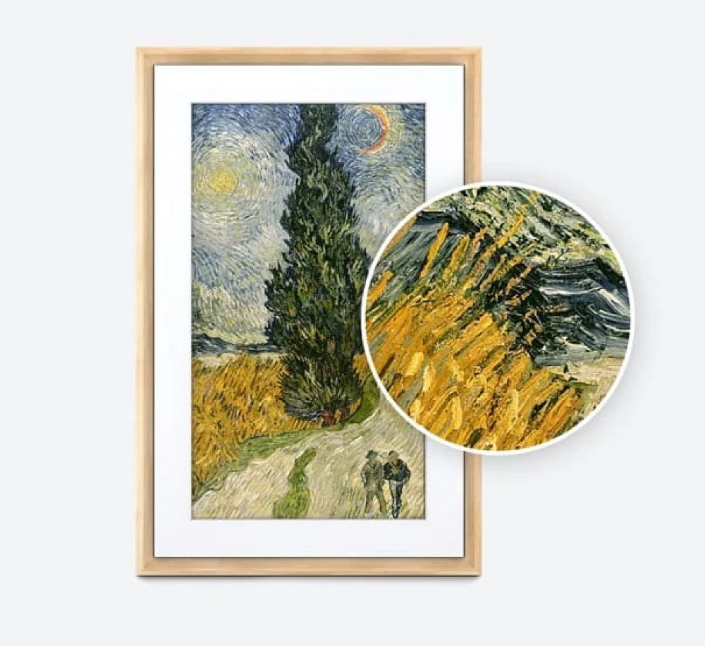 獨家 TrueArt 顯示技術 無論是素描、油畫、水彩、水墨甚至浮世繪 讓每一道筆觸都栩栩如生